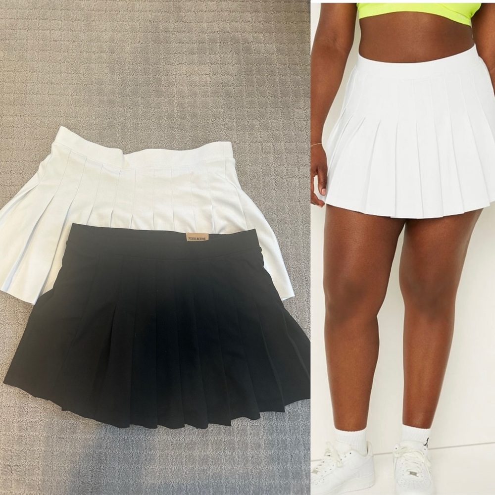 Pink Victoria Secret Pleated Tennis Skirt, White